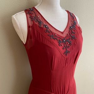 Trashy Diva Beaded Dress With Scarf Wrap